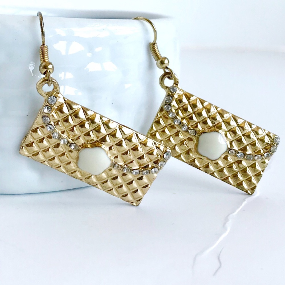 Dangle Purse Earrings